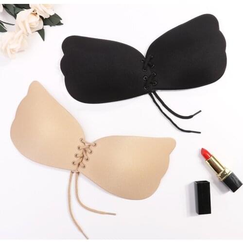 Seamless Self Adhesive Fly Bra Strapless Push Up Bra Wireless Stick On Sexy Lingerie Invisible Silicone Women Bra For Women Girl