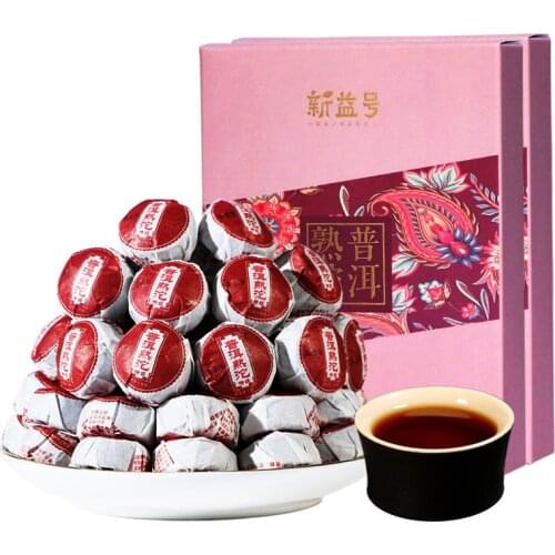 2018 Shu Puer Chinese Tea Mini Tuo Cha Ripe Puer Chinese Tea with Aged Flavor Box Tea 250g