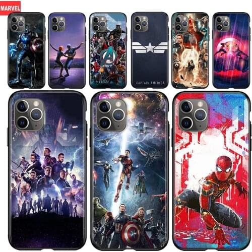 Silicone Cover Avenger Superhero Marvel For Apple IPhone 12 Mini 11 Pro XS MAX XR X 8 7 6S 6 Plus 5S SE Phone Case