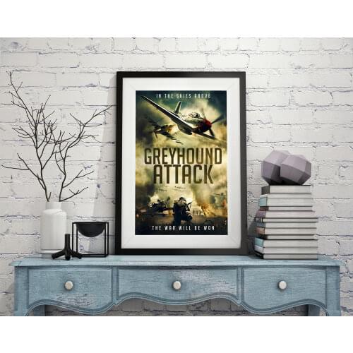 D0920 Greyhound Attack Movie Silk Fabric Poster Art Decor Indoor Painting Gift