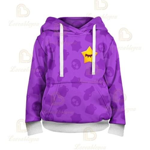 3T to 16T Childrens sweatshirt 3D Game Stars Sandy Hoodie