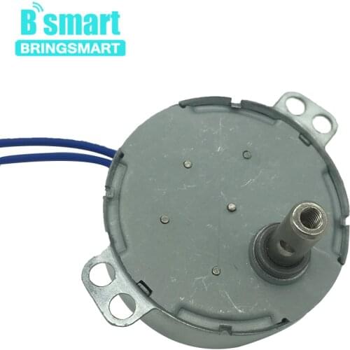 Bringsmart TYC-50 AC Geared Motor 110V 220V 1.4 2 4 8 10 15 20 30 48 58rpm Oscillating Fan Motor Microwave Oven Mini AC Motor
