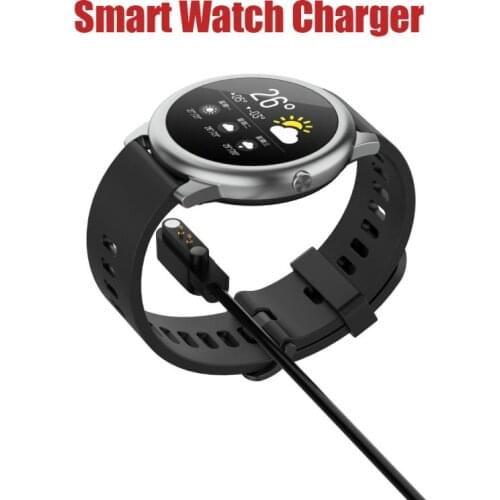 5V Smartwatch USB Power Charger Cable For Haylou Solar LS05 Universal Smart Watch Charger Wire 2 Pin Magnetic Charging Cables