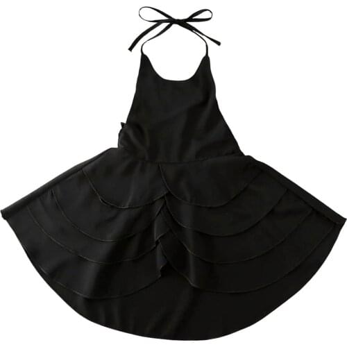 Toddler Baby Princess Bridesmaid Kid Girl Sundress Dress Wedding Party Kids Girls Sleeveless Dress Black White Red