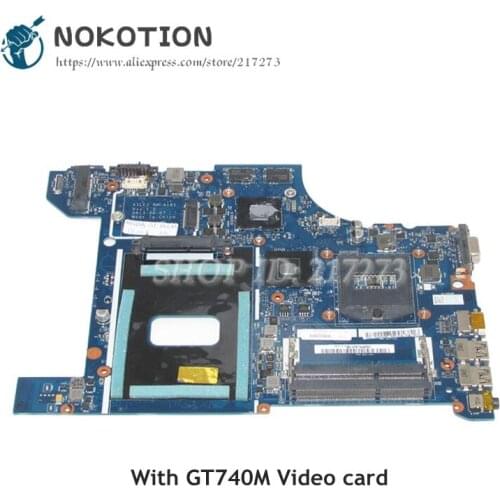 NOKOTION For Lenovo Edge E540 Laptop Motherboard 04X4948 AILE2 NM-A161 MAIN BOARD HM86 DDR3L GT740M Video Card