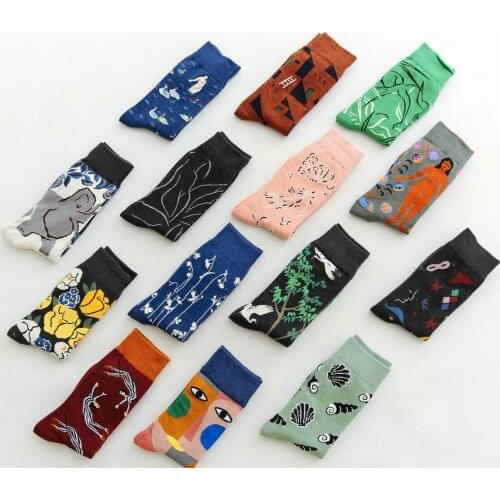 Cute Cartoons Women Cotton Socks Fashion Hip Hop Trend Men Socks Harajuku Marvel Adult Casual Crew Socks Creative Soft