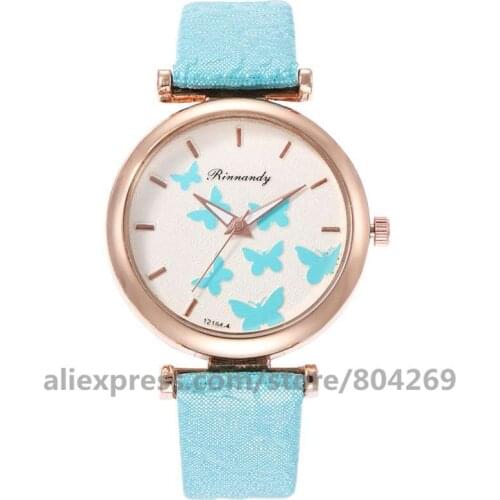 Wholesale Womens Bracelet Dress Watch Women Fashion Casual Quartz Leather Wristwatch