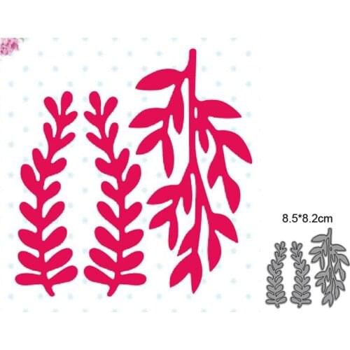 Leafy Branch Cutting Dies New 2021 Metal Cutting Dies For Scrapbooking And Card Making Decorative Embossing Die Cut Craft Dies