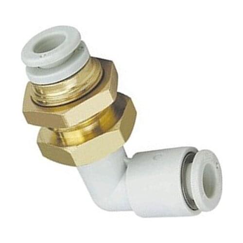 Applicable Tubing: Metric Size, Connection Thread: M, R,Bulkhead Male Elbow KQ2LE10-00A