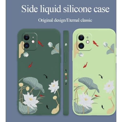 Star Square Silicone Case For iPhone 12 Pro Max Mini 11 Pro Max X XR XS MAX SE2020 8 7 6 6S Plus Soft Phone Cover Case