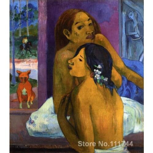 Modern art for bedroom Flowered Hair Paul Gauguin paintings Hand painted High quality