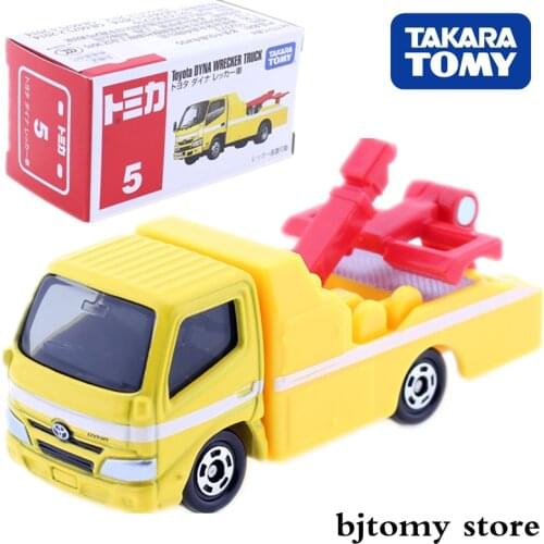 Takara TOMY Tomica No.5 Toyota DYNA Wrecker Model Diecast Metal Mould Funny Magic Baby Toys Miniature Tow Truck Bauble