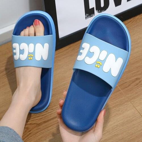 Mens slippers home bathroom bath ultra-soft non-slip home silent indoor slippers female thick soles house slippers women shoes