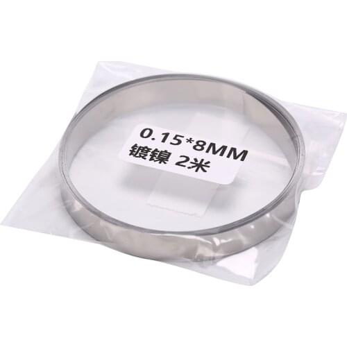 Spot Welder Machine 8 Mm X 0.1 / 0.12 / 0.15 Mm 2M Pure Nickel Strip Tape For Li 18650 Battery Spot Welding Compatible