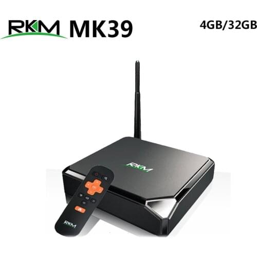 RKM MK39 4GB 32GB Rockchip RK3399 Smart Android 7.1 TV BOX 2.4G/5GHz Dual WIFI Bluetooth 1000M LAN USB 3.0 Type-c Media Player