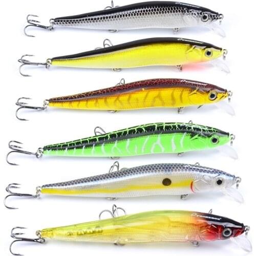 1 Pcs 11.94cm/14.47g Topwater Wobbler 3D Eyes Fishing Lure Minnow Hard Bait 3 Fish Hooks Crankbait Floating Fishing Tackle