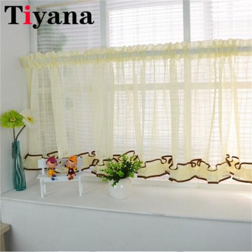 Japanese window curtains short half pocket panel curtain for kitchen cabinet window door cafe wall decor screen drape JK313-2