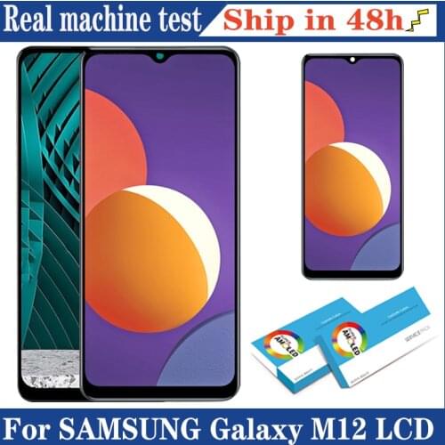 100% Original 6.5'' Display For Samsung Galaxy M12 M125 Full LCD Touch Screen Digitizer Assembly Repair Parts