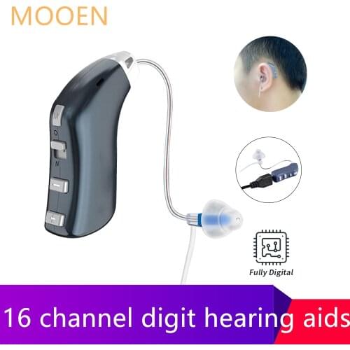 16 Channel Best Rechargeable Ear Hearing Aid Apparatus High Power Hearing Aids Ear Instrument Double Earphones Deafness Device