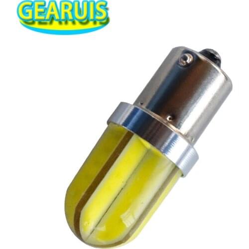 2pcs S25 1156 BA15S 1157 BAY15D COB 48 SMD chips Silicone shell Car Bulb Led Turn Signal Light Brake Lamp Reverse Light 12V 24V
