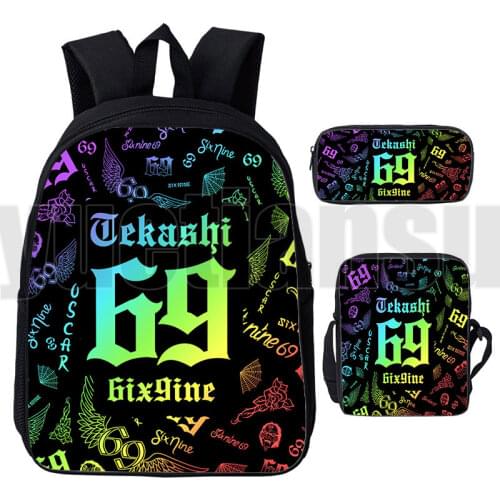 3D Gooba 6ix9ine Backpack Women HipHop Travel Rucksack 69 Mochila Teenager Bookbag Girls School Bags Laptop Penbox Shoulderbag