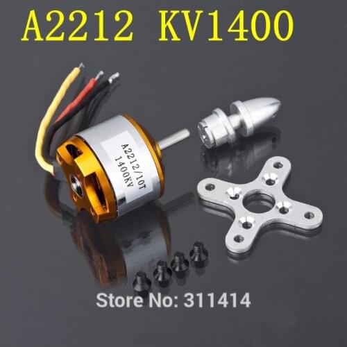 4sets/lot XXD Brushless Outrunner Motor A2212 1400KV 10T W/ Mount For RC Aircraft Copter Airplane RC Parts Wholesale
