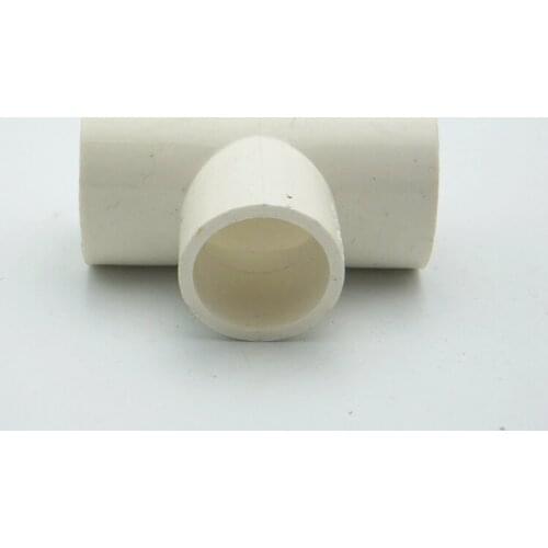 40mm x 25mm x 40mm ID Tee PVC Tube Joint Pipe Fitting Coupler Adapter Water Connector For Garden Irrigation System