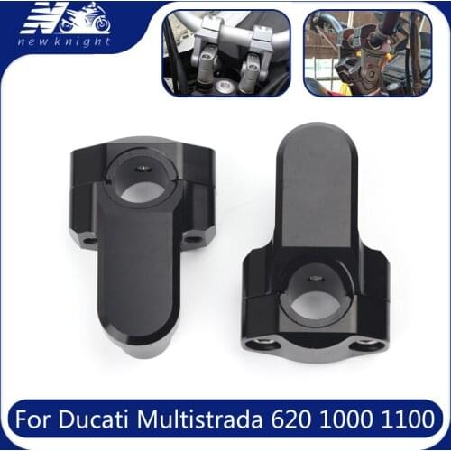 For Ducati Multistrada 620 2006-2009 Multistrada 1000 2003-2006 Multistrada 1100 22mm Motorcycle CNC Aluminum Handlebar Riser