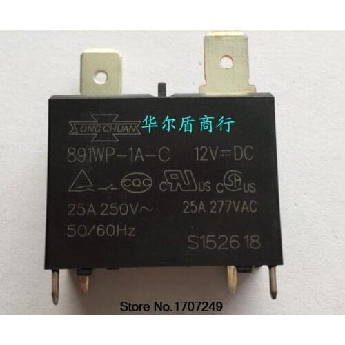 Free shipping 50pcs/lot new songle relay 891WP-1A-C-12VDC 891WP-1A-C DC12V 12VDC