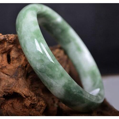 Certificate Natural Jade Bangles Grade A Pure Natural Jade Bracelet Jade Jewelry Gift For Women