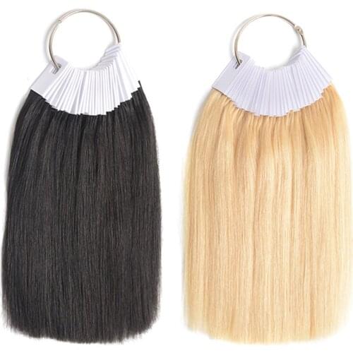 Tinashe Beauty 30 Pcs Hair Color Rings Human Hair Swatches Testing Color Samples For Salon Hairdresser Dyeing Practice