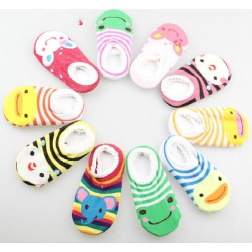 8pairs/Lot 100% Cotton Lace Decoration Child Slip-Resistant Floor Socks Baby Cartoon Socks Thin Infant Sock Slippersatws0026