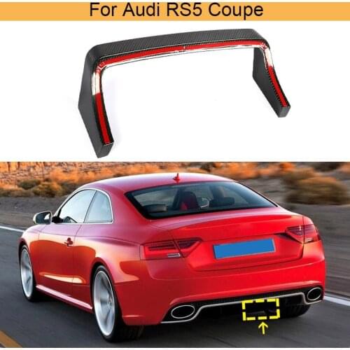 Carbon Fiber Rear Bumper Diffuser for Audi RS5 Coupe 2 Door 2012 - 2016 Rear Bumper Diffuser Lip Protector Spoiler Decoration