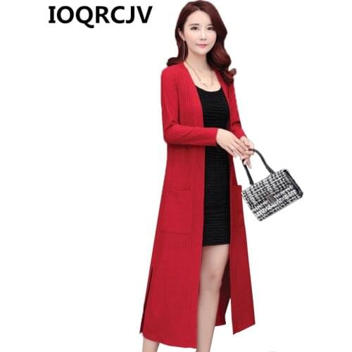 Long Cardigan Sweater Womens 2019 Spring Autumn Long Sleeve Casual Shawl Sweater Knitted Cardigans Sweater Loose Thin Outerwear