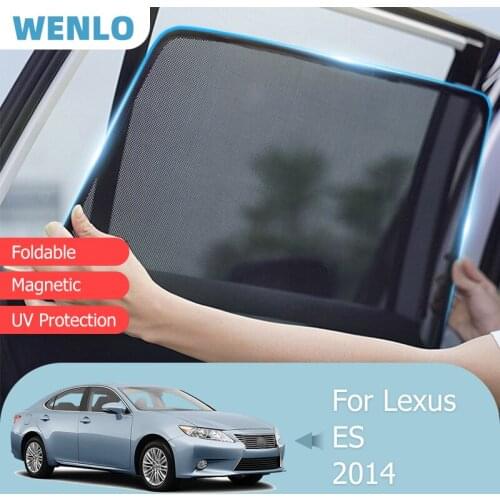 For Lexus ES ES350H ES300H ES250 2013-2018 Windshield Car Sunshade Rear Side Window Blind Sun Shade Foldable Visor Mesh Curtain