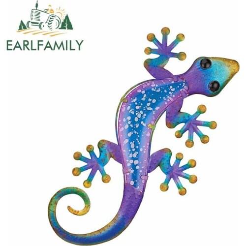 EARLFAMILY 13cm x 12.5cm for Purple Lizard Insect Windshield Trunk Car Stickers Motorcycle Bumper Decal Laptop Anime Car Styling