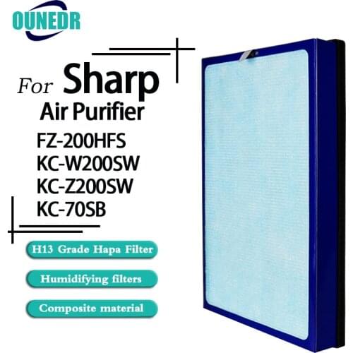 FZ-200HFS HEPA and activated carbon Composite filter replacement for Sharp KC-W200SW KC-Z200SW KC-70SB KC-70SW Air Purifier