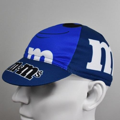 Blue MM Cycling Cap Men And Women Bike Wear Headdress Hat Road Mountain Bike Race Headwear