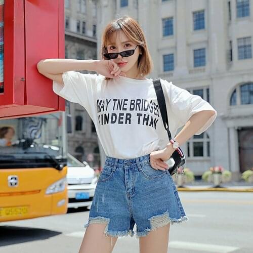 HOWHONEST Womens Short Jeans