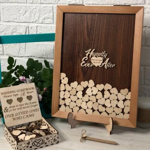 Custom Wedding Guest Book Alternatives Drop Top Box Wedding Guestbook Frame Rustic Unique Drop Heart Box Wedding Guest Book Sign
