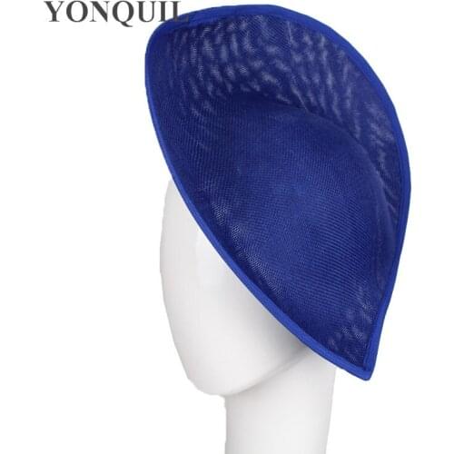 Royal Blue Fascinators Hat Bases 30 CM Fashion Wedding Headdress Elegant Ladies Millinery DIY Hair Accessories 5Pcs/Lot SYB05