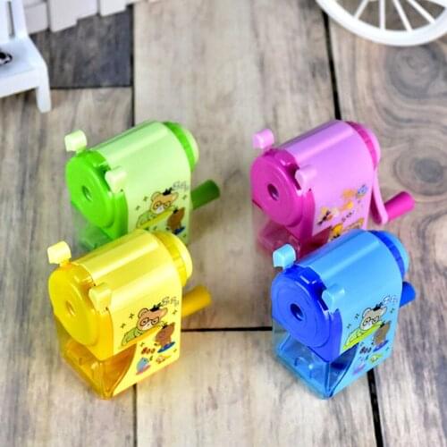 Creative hand-cranked pencil sharpener school supplies cartoon pencil sharpener students children pencil sharpeners