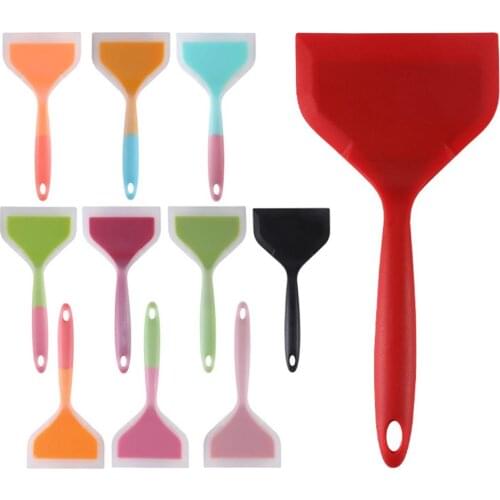 1pc Non-stick Silicone Spatulas Beef Meat Egg Cooking Spatula Kitchen Cooking Baking Scraper Pizza Shovel Food Lifters Turners