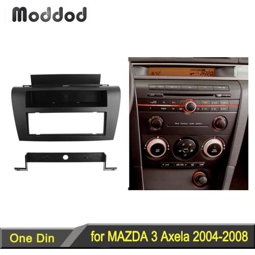 One Din DVD Stereo Panel for MAZDA 3 Axela Fascia Radio Refitting Dash Mounting Installation CD Trim Kit Face Frame