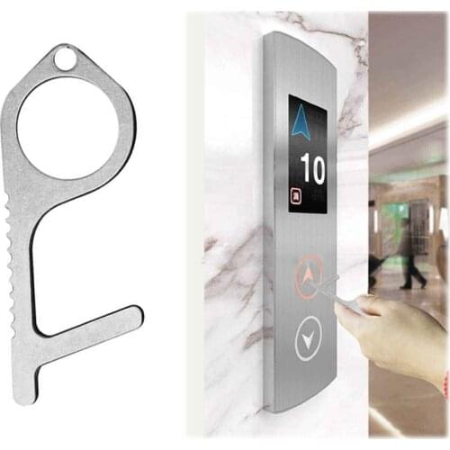 Portable Beer Trigger Touch Screen Key Antimicrobial Anti Contact Opener Open Door Touchless Key Press Hygiene Elevator Tools