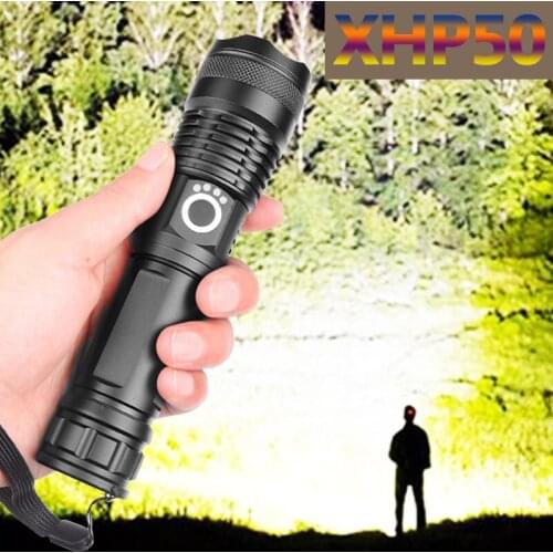 Drop Shipping xhp50.2 most powerful flashlight 5 Modes usb Zoom led torch xhp50 18650 or 26650 battery Best Camping, Outdoor