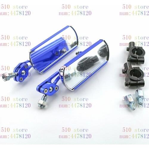 Blue color motorbike side mirror Electric motorcycle backup mirror motorcycle unviersal rearview mirror scooter accessories ATV