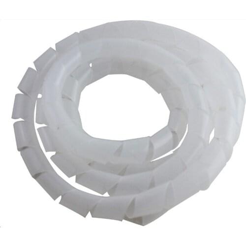 White color spiral wrapping bands SWB-30 diameter 30mm About 1.5M Cable casing Cable Sleeves Winding pipe