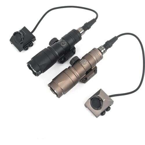 Tactical SF M300 M300A Mini Scout Light Airsoft Armas Rifle 280Lumens Weapon Flashlight Hot Button Swtich Picatinny Rail Mount