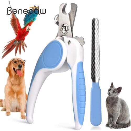 Benepaw Comfortable Small Large Dog Nail Trimmer Safety Guard To Prevent Over-cutting Puppy Pet Grooming Tool With Nail File